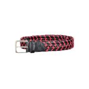 Elegante Roze Leren Riem met Metalen Gesp Gant , Red , Unisex