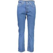 Blauwe Katoenen Jeans Broek Levi's , Blue , Dames