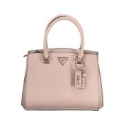 Rosa Handtas met Verstelbare Band Guess , Pink , Dames