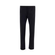 Zwarte Wollen Jeans Broek Valentino , Black , Heren