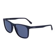 Blauwe Matte Zonnebril L882S-424 Lacoste , Blue , Heren