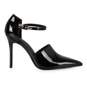 Lakleren Puntige Neus Stiletto Pumps Pinko , Black , Dames