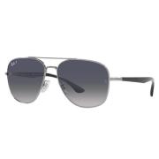 Geometrische gepolariseerde zonnebril Rb3683 004/78 Ray-Ban , Gray , U...