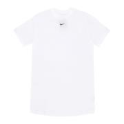 Essentiële Tee Jurk Wit/Zwart Nike , White , Dames