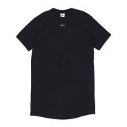 Essentiële Zwart/Wit Tee Jurk Nike , Black , Dames