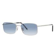 Rechthoekige zonnebril met blauwe gradient lenzen Ray-Ban , Gray , Uni...