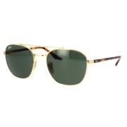 Vintage Groene Kristal Zonnebril Rb3688 Ray-Ban , Yellow , Unisex