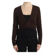 Bruine Wol Vest Roberto Cavalli , Brown , Dames