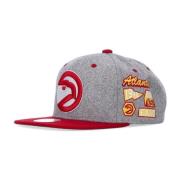 Atlanta Hawks Snapback Pet Grijs Mitchell & Ness , Gray , Heren