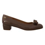 Caraway Brown Vara Strik Pumps Salvatore Ferragamo , Brown , Dames