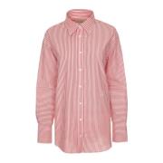 Relaxed Fitted Shirt met puntkraag Closed , Pink , Dames