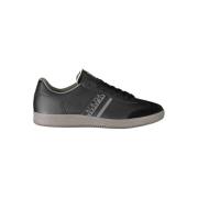 Zwarte Polyester Sneaker met Contrastdetails Napapijri , Black , Heren