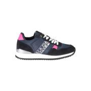 Blauwe Sportieve Vetersneakers Napapijri , Blue , Dames