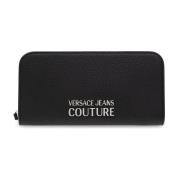 Portemonnee met logo Versace Jeans Couture , Black , Dames