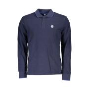 Polo Shirt met Lange Mouwen North Sails , Blue , Heren