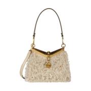 Bruine Wol Mohair Mini Tas Etro , Beige , Dames