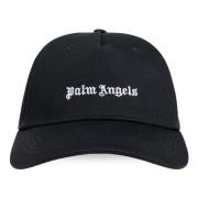 Zwarte Classic Logo Cap Palm Angels , Black , Dames