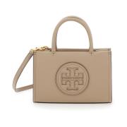 Beige Tote Tas met Gouden Hardware Tory Burch , Beige , Dames