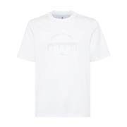 Stijlvolle T-shirts en Polos Brunello Cucinelli , White , Heren