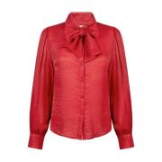 Elegante Veronne TIE VIS Blouse Aaiko , Red , Dames