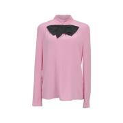 Pre-owned Silk tops Prada Vintage , Pink , Dames