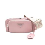 Pre-owned Leather crossbody-bags Prada Vintage , Pink , Dames