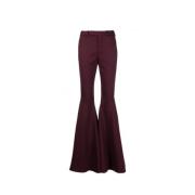 Uitlopende wollen blend broek Saint Laurent , Red , Dames