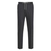 Luxe Flanel Trekkoord Broek Corneliani , Gray , Heren