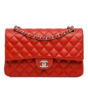 Pre-owned Leather chanel-bags Chanel Vintage , Red , Dames