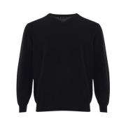 Zwarte Cashmere Trui Colombo , Black , Heren