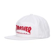 Platte Klep Pet Mannen Skate Mag Logo Snapback Thrasher , White , Here...