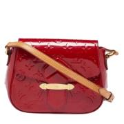 Pre-owned Leather louis-vuitton-bags Louis Vuitton Vintage , Red , Dam...