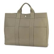 Pre-owned Leather totes Hermès Vintage , Gray , Dames