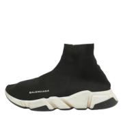 Pre-owned Leather sneakers Balenciaga Vintage , Black , Heren