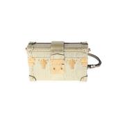 Pre-owned Leather clutches Louis Vuitton Vintage , Gray , Dames