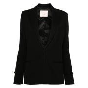 Elegante Zwarte Blazer Twinset , Black , Dames