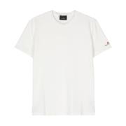 Witte T-shirts en Polos met Logo Peuterey , White , Heren