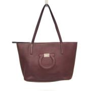 Pre-owned Leather totes Salvatore Ferragamo Pre-owned , Red , Dames