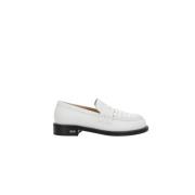 Witte Penny Loafer met synthetische parels Mach & Mach , White , Dames