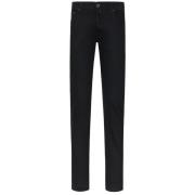 Zwarte stretch jeans met handgeschuurde afwerking Jacob Cohën , Black ...