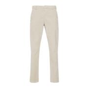 Corduroy Broek Beige Straight Leg Dondup , Beige , Heren