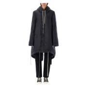 Fishtail Parka Bovenkleding Rick Owens , Black , Dames