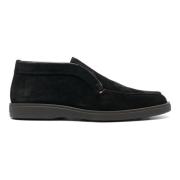 Suede Desert Boots Santoni , Black , Heren