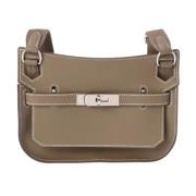 Pre-owned Leather hermes-bags Hermès Vintage , Gray , Dames