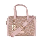 Chique Leren Crossbody met Logoprint Plein Sport , Pink , Dames