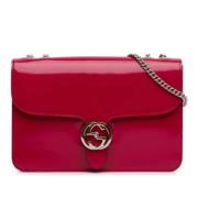 Pre-owned Leather crossbody-bags Gucci Vintage , Red , Dames