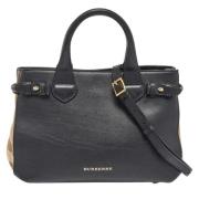 Pre-owned Canvas totes Burberry Vintage , Black , Dames