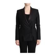 Elegante Zwarte Double-Breasted Blazer Costume National , Black , Dame...