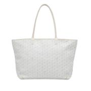 Pre-owned Fabric totes Goyard Vintage , White , Dames