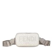 Pre-owned Fabric crossbody-bags Fendi Vintage , White , Dames